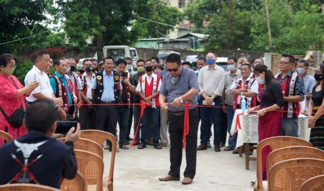 MLA Dimapur II AC, Moatoshi Longkumer inaugurates the bridge connecting Aokong (Veterinary Colony), Mon Bosti with Lengrijan on July 20.